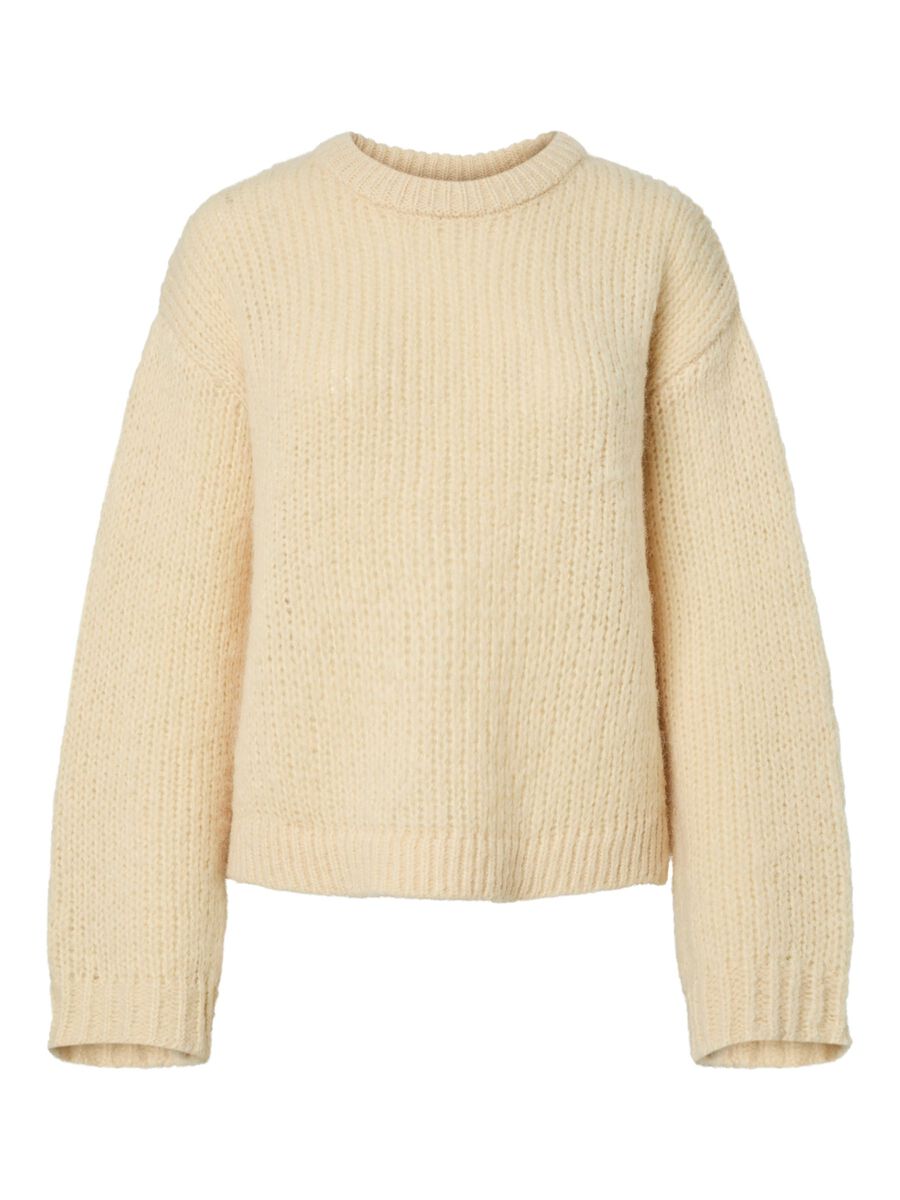 Carousel image 5 PCDORTHEA CHUNKY  KNITTED JUMPER, French Vanilla