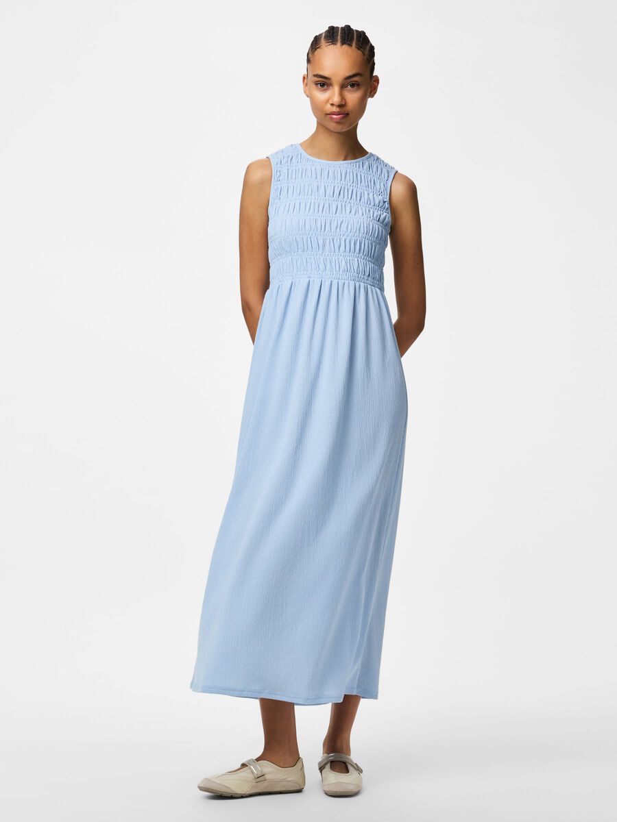 Product carousel image 1 PCBETTY SMOCK  MAXI DRESS, Cashmere Blue
