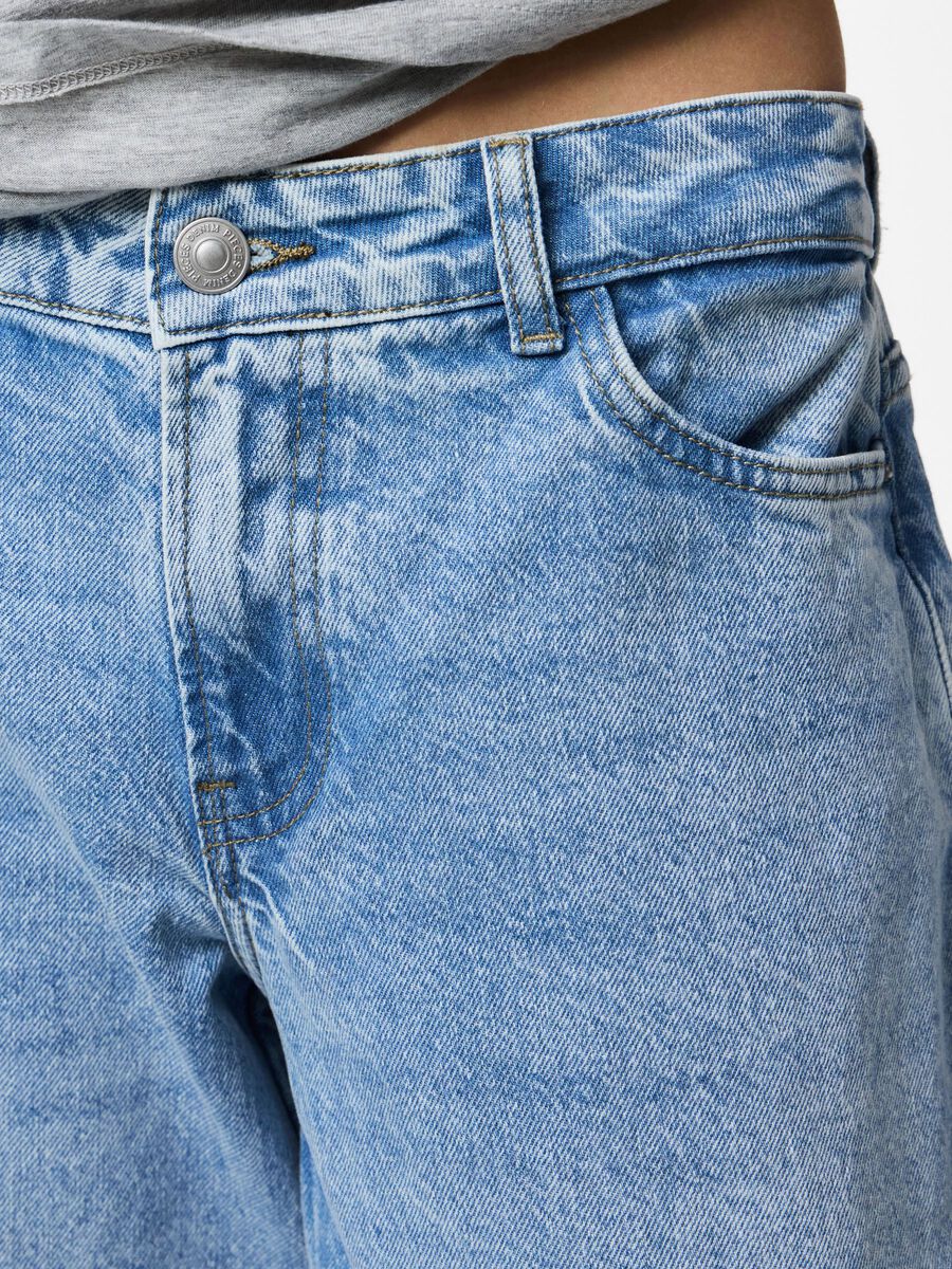 Carousel image 6 PCSELMA LW WIDE FIT JEANS, Light Blue Denim