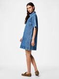 Product image thumbnail 3 PCSKY A-SHAPE DENIM MINI DRESS, Medium Blue Denim