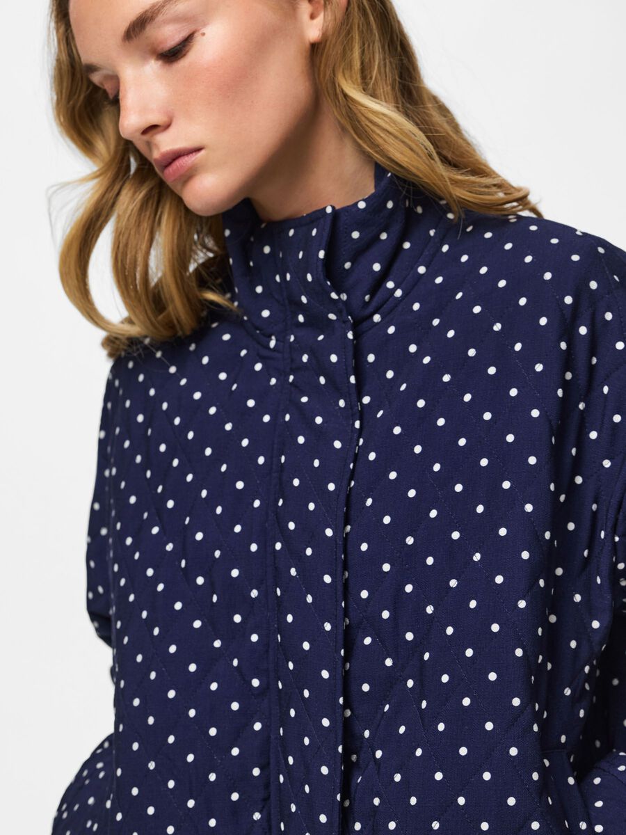 Carousel image 4 PCFAMILLA QUILTED BOMBER JACKET, Maritime Blue