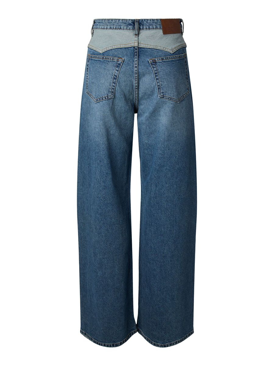 Product carousel image 2 PCRODEO HW WESTERN  WIDE FIT JEANS, Medium Blue Denim