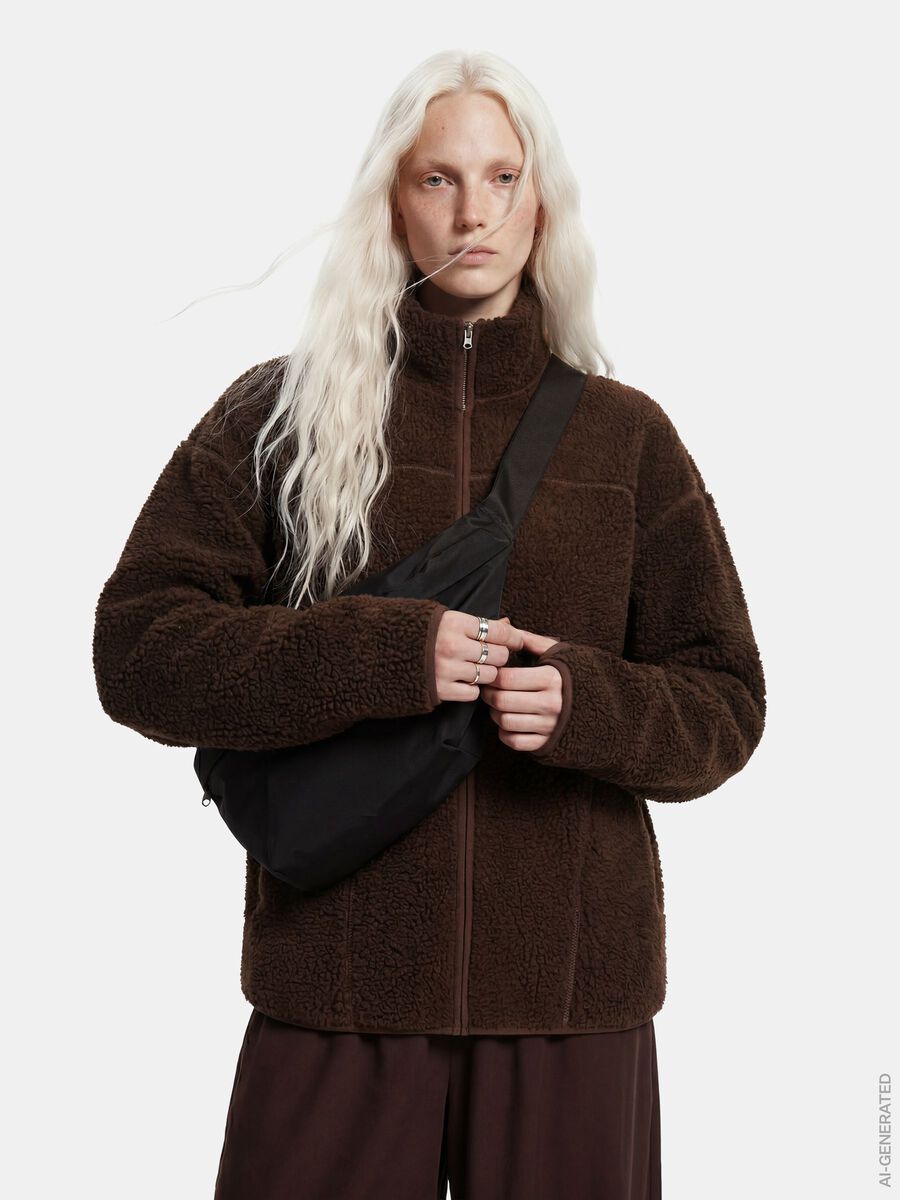 Product carousel image 1 PCSADIA TEDDY JACKET, Hot Fudge