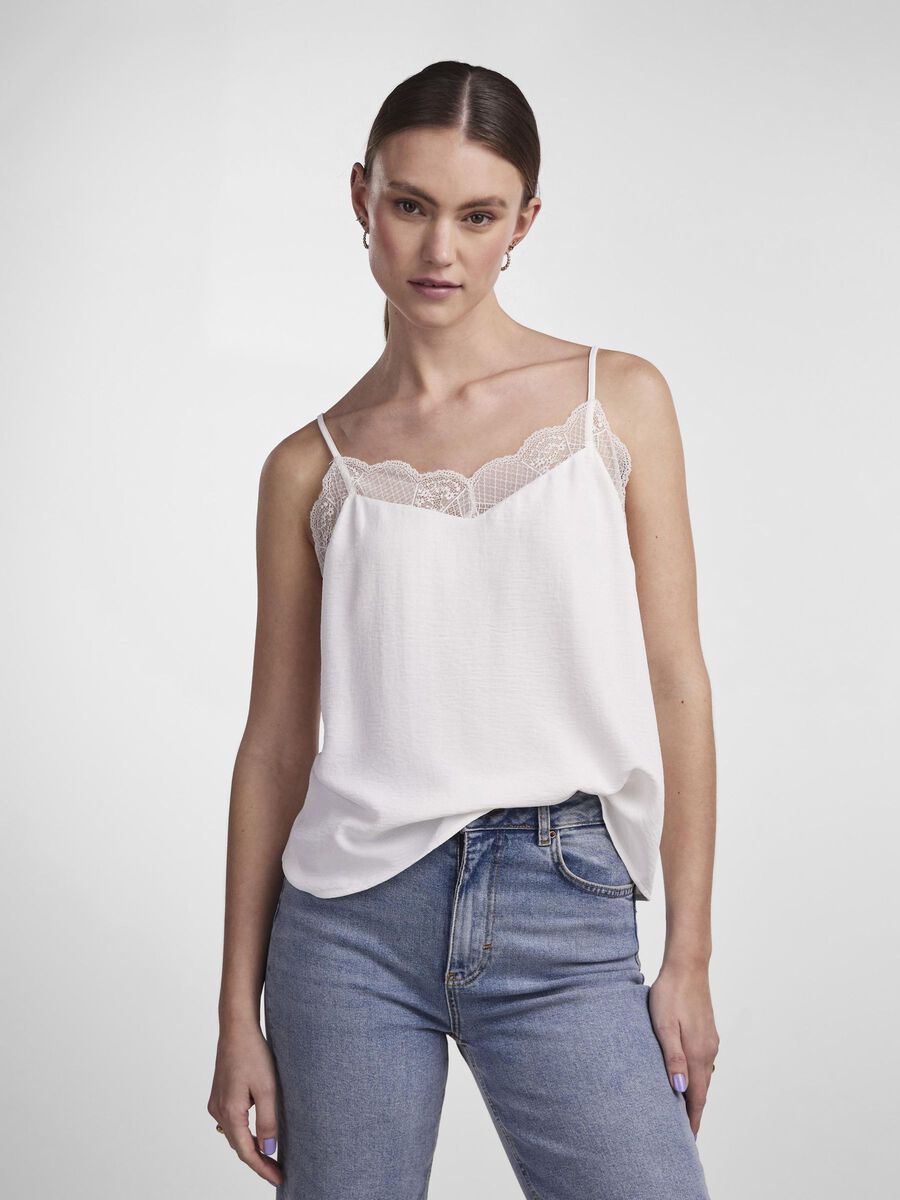 Product carousel image 1 PCTIFFANY CAMISOLE, Cloud Dancer