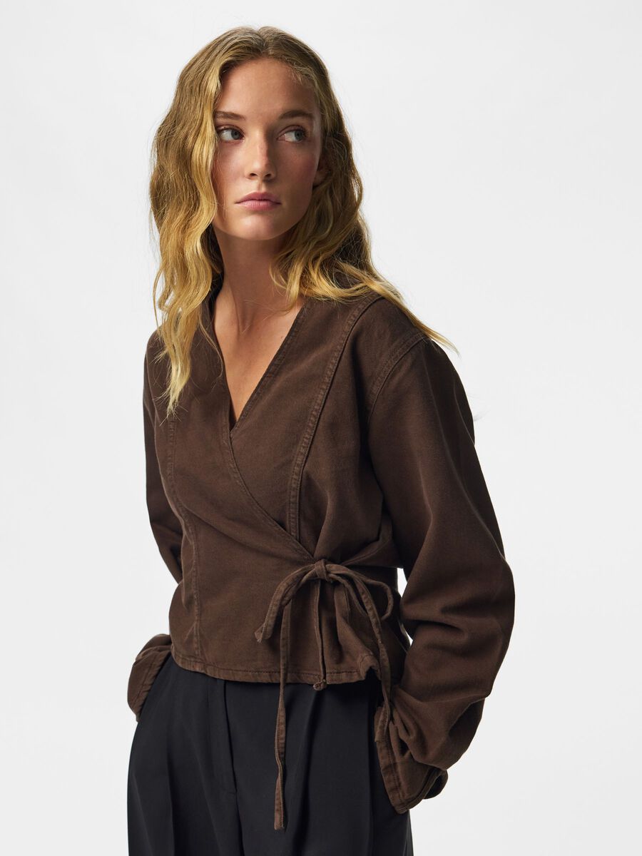 Product carousel image 1 PCSILVIA WICKEL JEANSHEMD, Hot Fudge