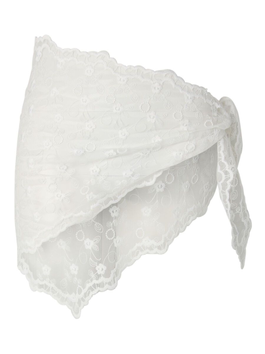 Pcnaya triangle scarf, colour: cloud dancer, white