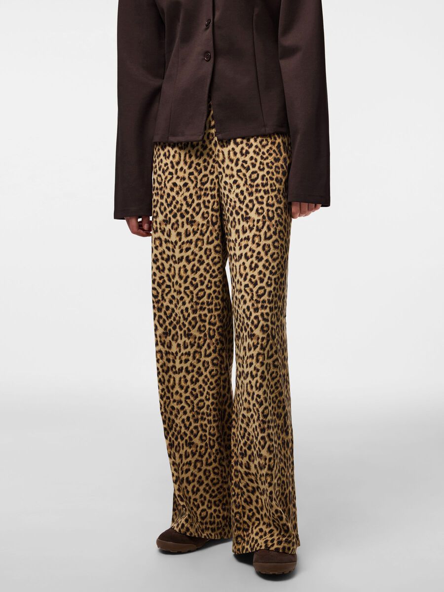 Product carousel image 1 PCBOSELLA HW PRINT WIDE LEG HOSE, Natural