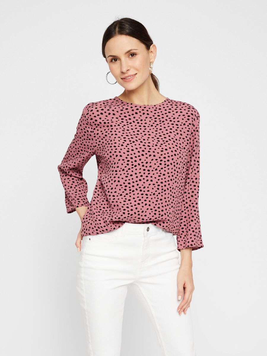 Product carousel image 1 PRINTED VISCOSE BLOUSE, Deco Rose