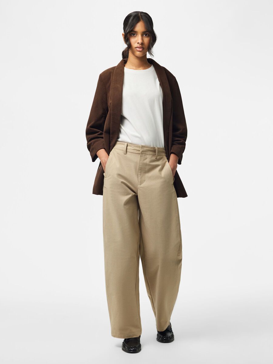 Carousel image 3 PCBOSELLA 3/4 CORDUROY  BLAZER, Hot Fudge