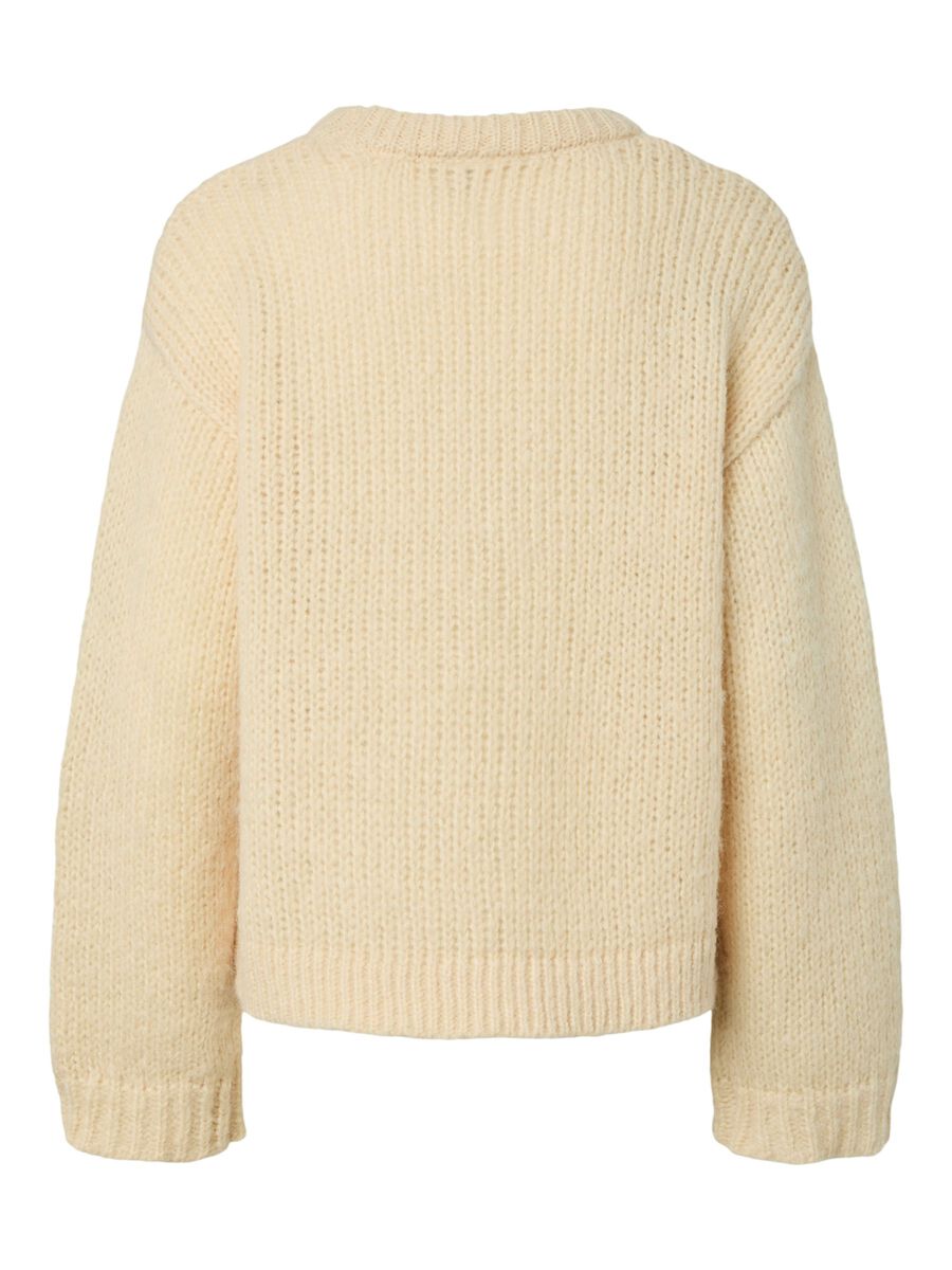 Carousel image 6 PCDORTHEA CHUNKY  KNITTED JUMPER, French Vanilla