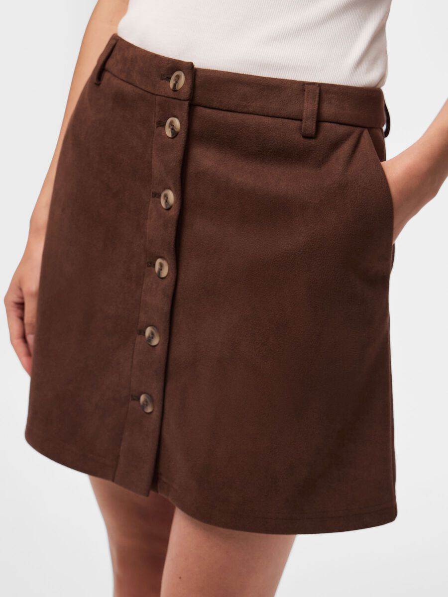 Carousel image 4 PCRAKEL BRUSHED HW  MINI SKIRT, Chicory Coffee