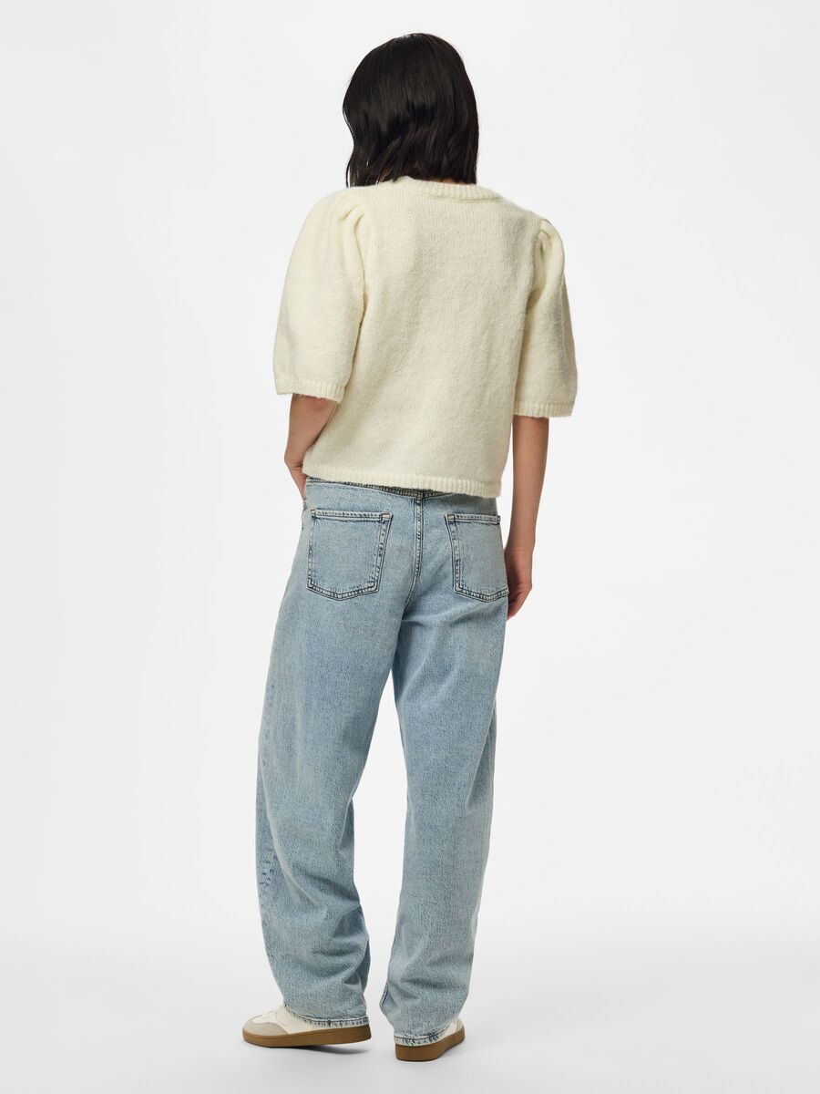 Product carousel image 2 PCAYA 2/4 KNITTED TOP, Cloud Dancer