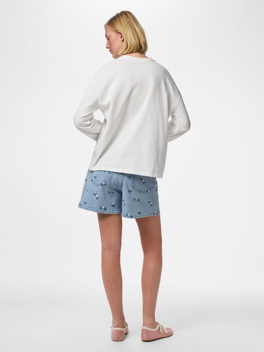 Product carousel image 2 PCFLORA HW JEANSSHORTS, Light Blue Denim