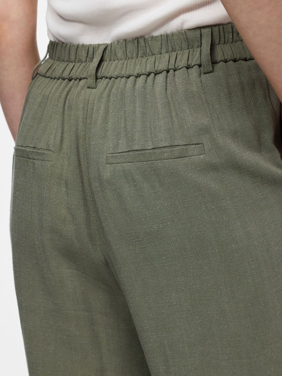 Carousel image 4 PCVINSTY HW WIDE-LEG TROUSERS, Deep Lichen Green