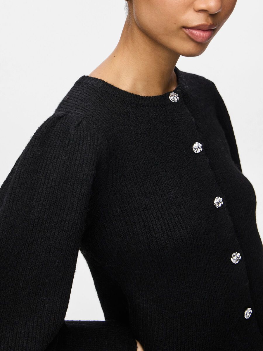 Product carousel image 2 CARDIGAN A MAGLIA, Black
