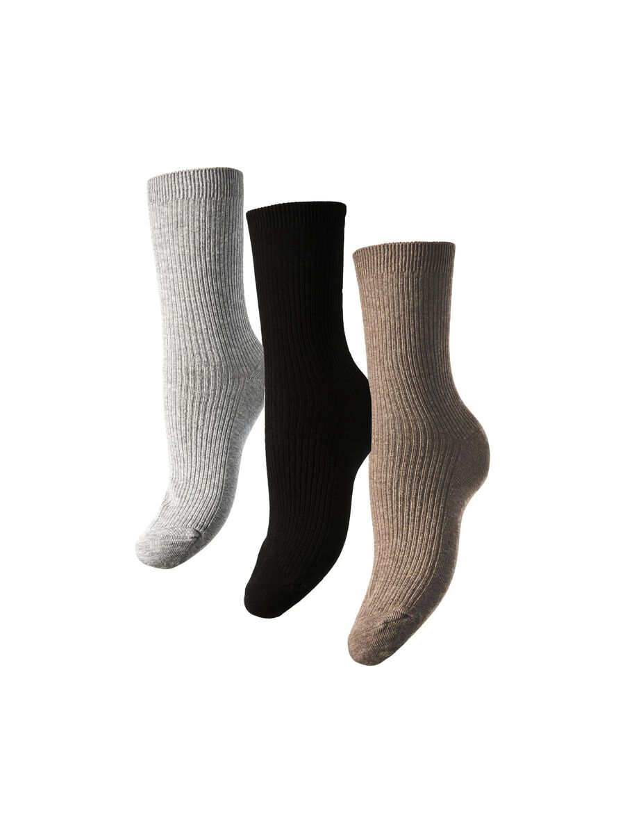 Product carousel image 1 PCMARTA 3-PACK SOCKS, Black