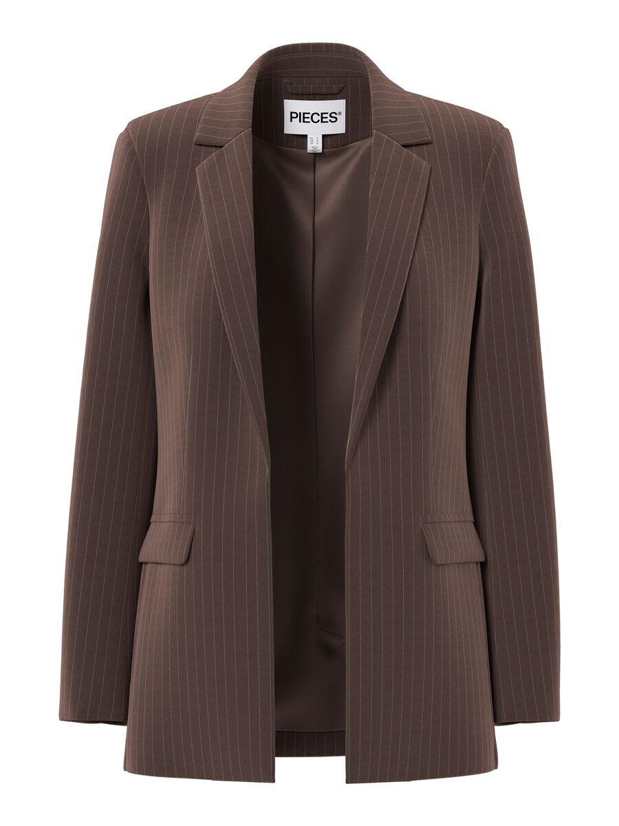 Carousel image 2 PCBOZZY STRIBET  BLAZER, Hot Fudge