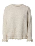 thumbnail Pcvaka lace jumper, colour: whitecap gray, white, front
