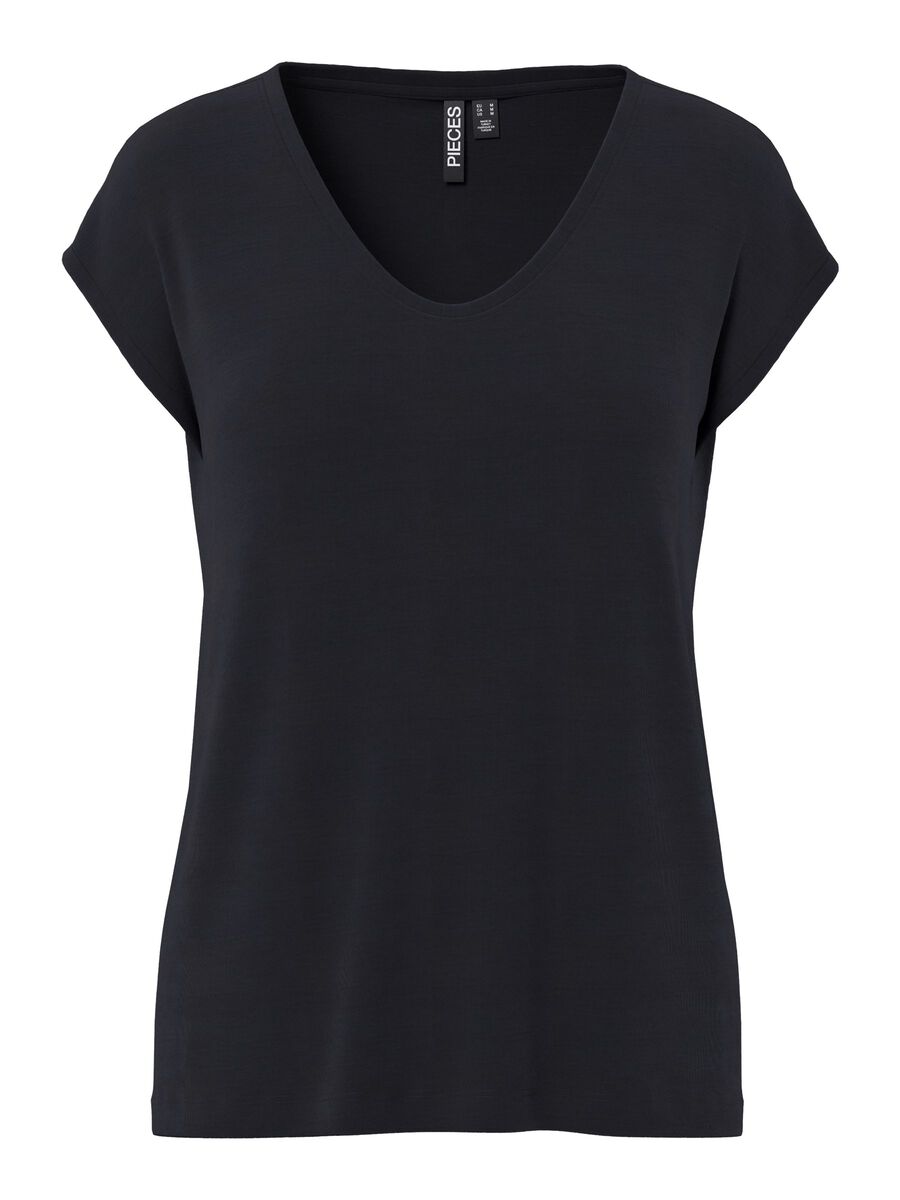 Product carousel image 1 PCKAMALA T-SHIRT MIT V-AUSSCHNITT, Black