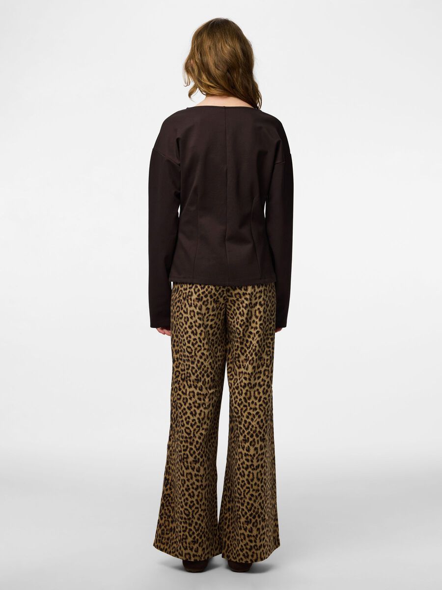 Carousel image 2 PCBOSELLA HW PRINT WIDE LEG HOSE, Natural