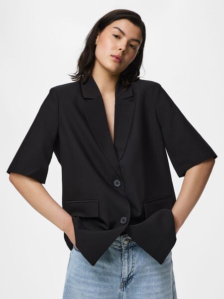 Pieces PCBOSELLA 2/4 BLAZER, Black, highres - 17168452_Black_003.jpg