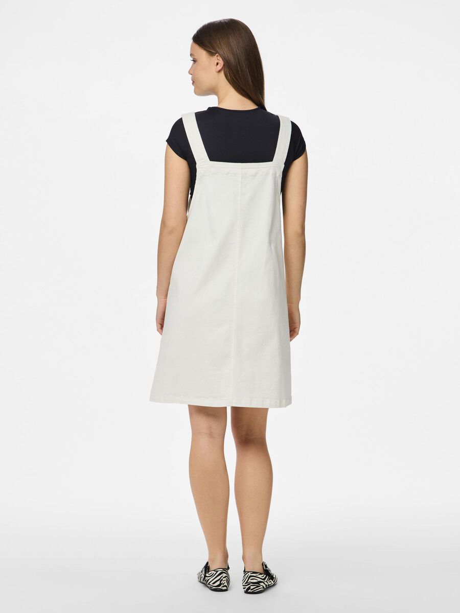 Product carousel image 2 PCMONICA DENIM SPENCER DRESS, Bright White