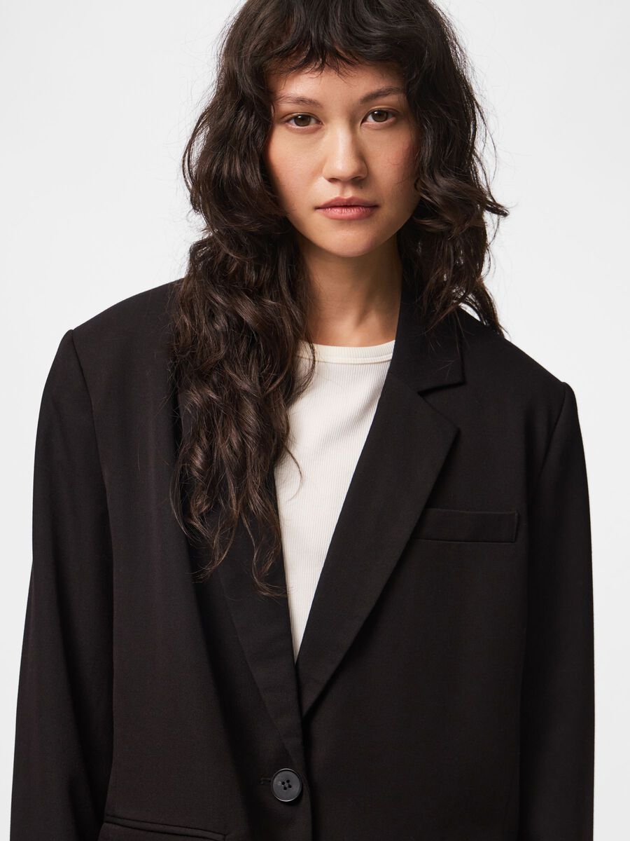 Carousel image 6 BLAZER OVERSIZE, Black