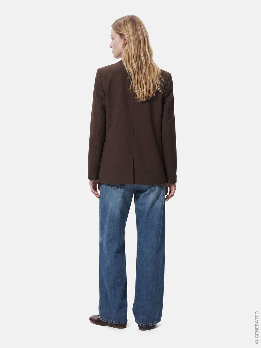 Product carousel image 2 PCBOSELLA LOOSE BLAZER, Hot Fudge