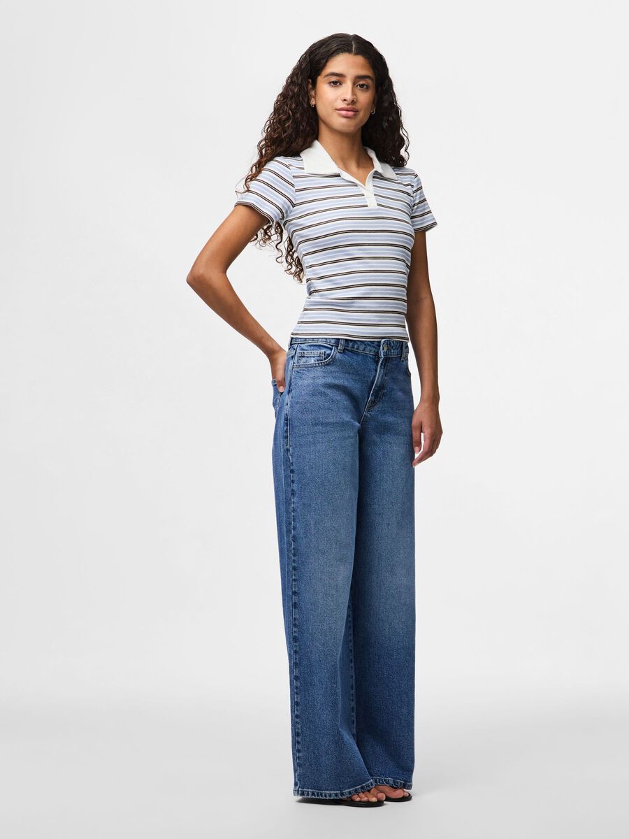 Carousel image 1 PCSELMA WIDE FIT JEANS, Medium Blue Denim