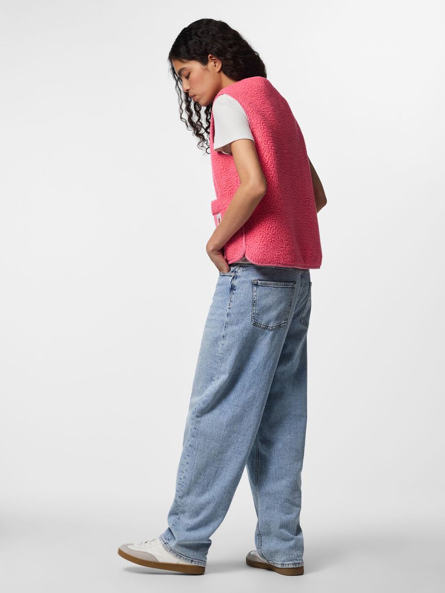 Product carousel image 2 PCANASTACIA TEDDYFLEECE WESTE, Pink Lemonade