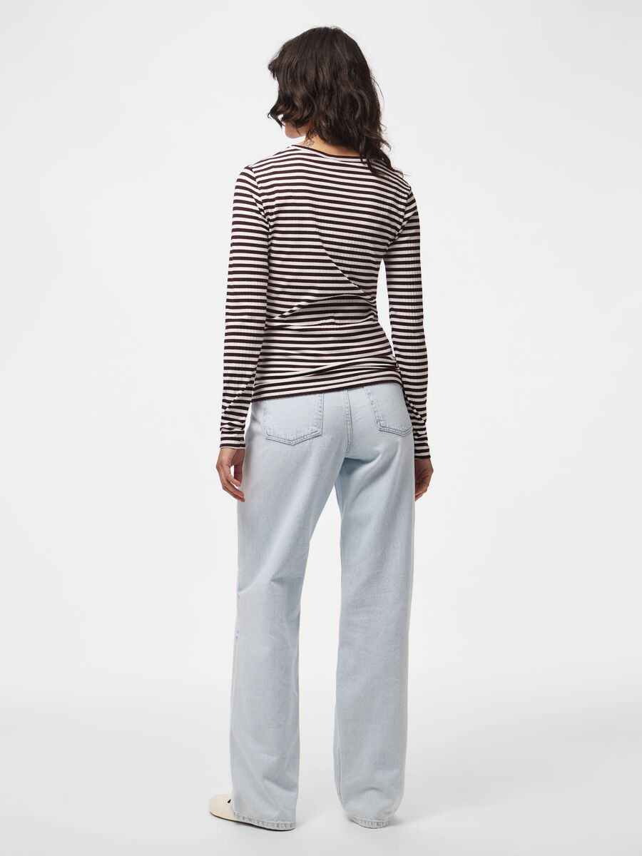 Product carousel image 2 PCLAYA STRIPED LONG SLEEVED TOP, Winetasting
