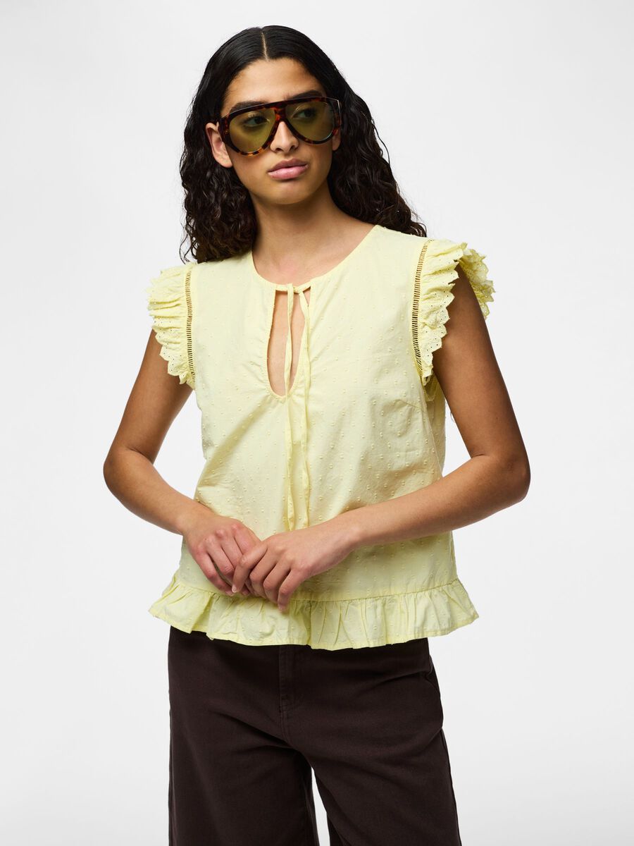Product carousel image 1 PCGOLDIE  SLEEVELESS TOP, French Vanilla