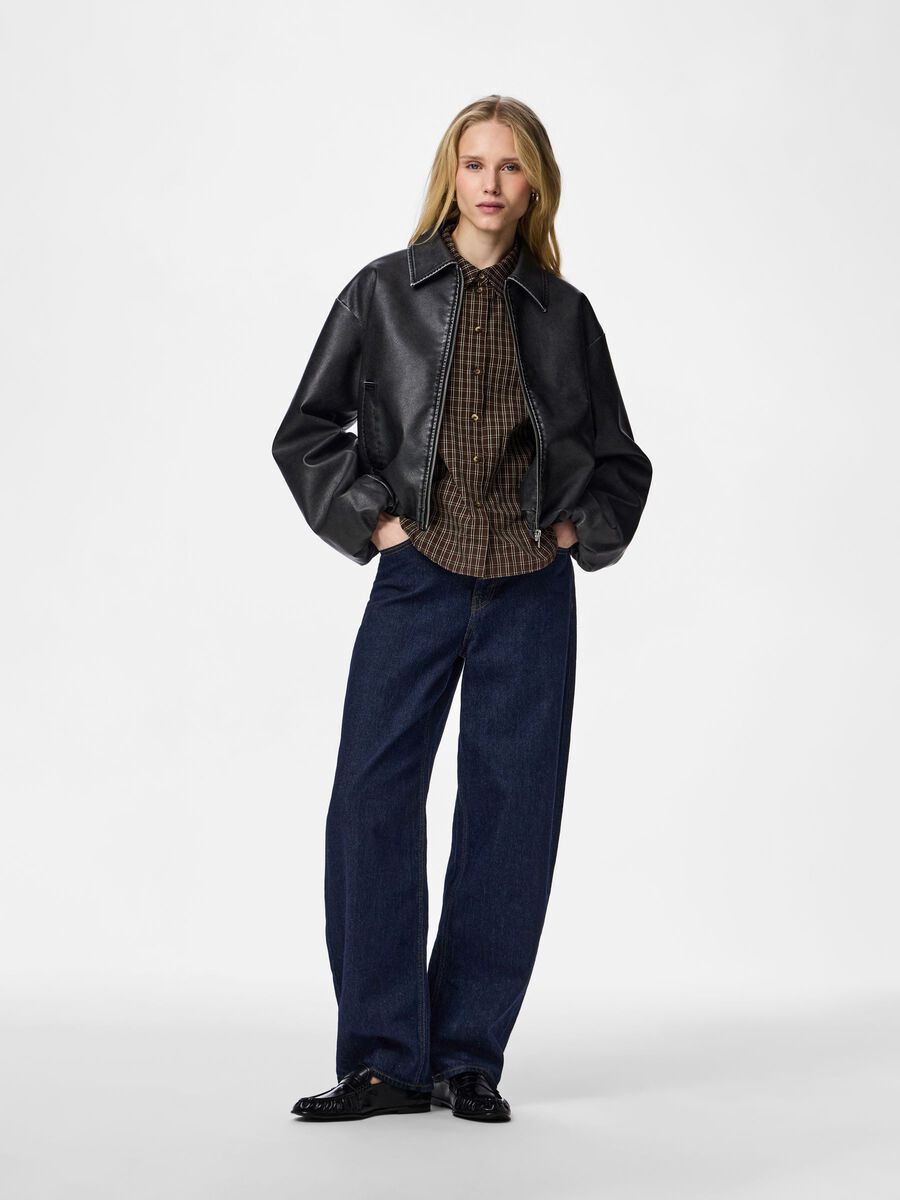 Carousel image 7 PCGISELLE WASH BESCHICHTETE BOMBERJACKE, Black