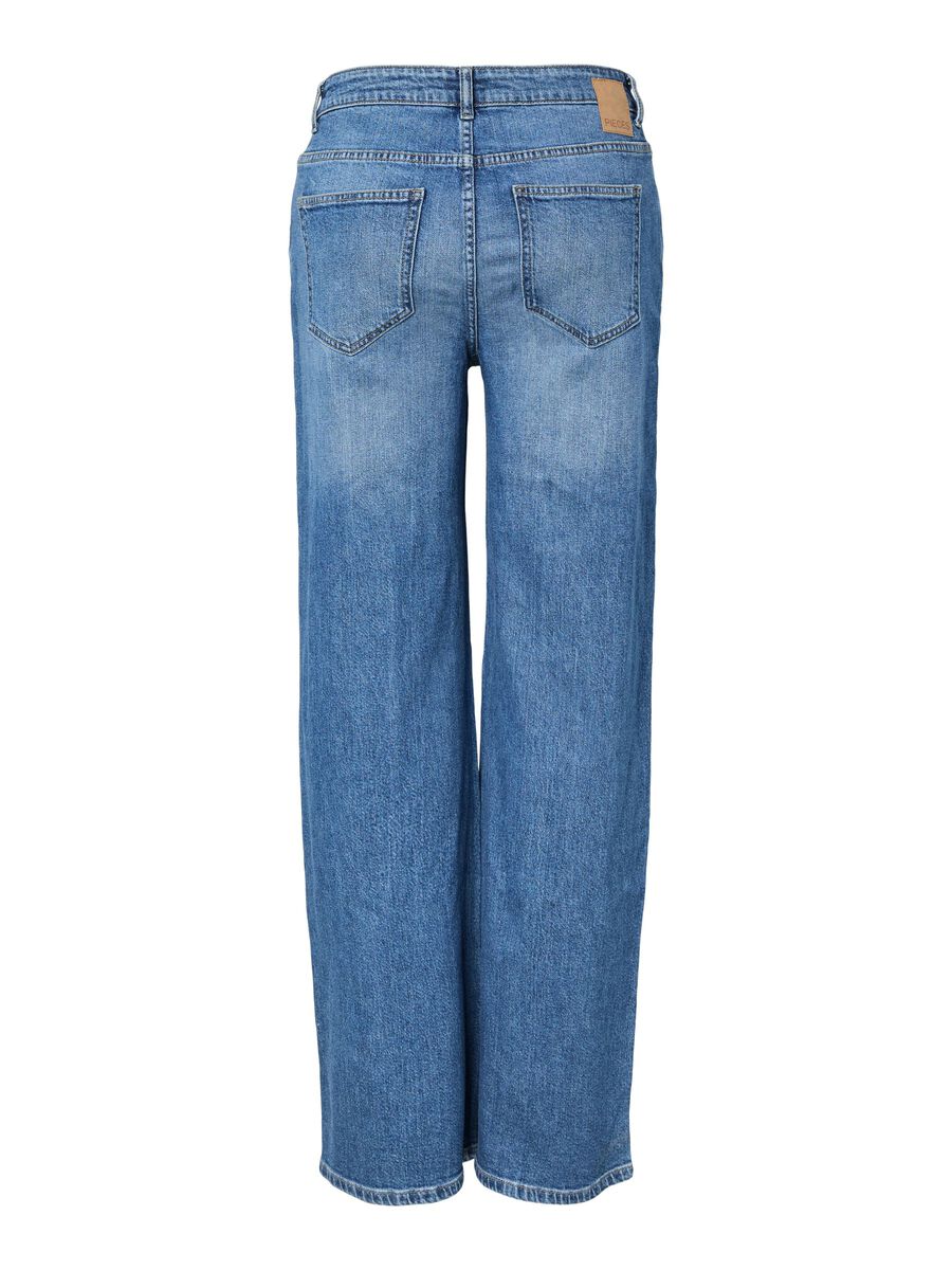 Carousel image 6 PCSILKE JEANS MED VID PASSFORM, Medium Blue Denim