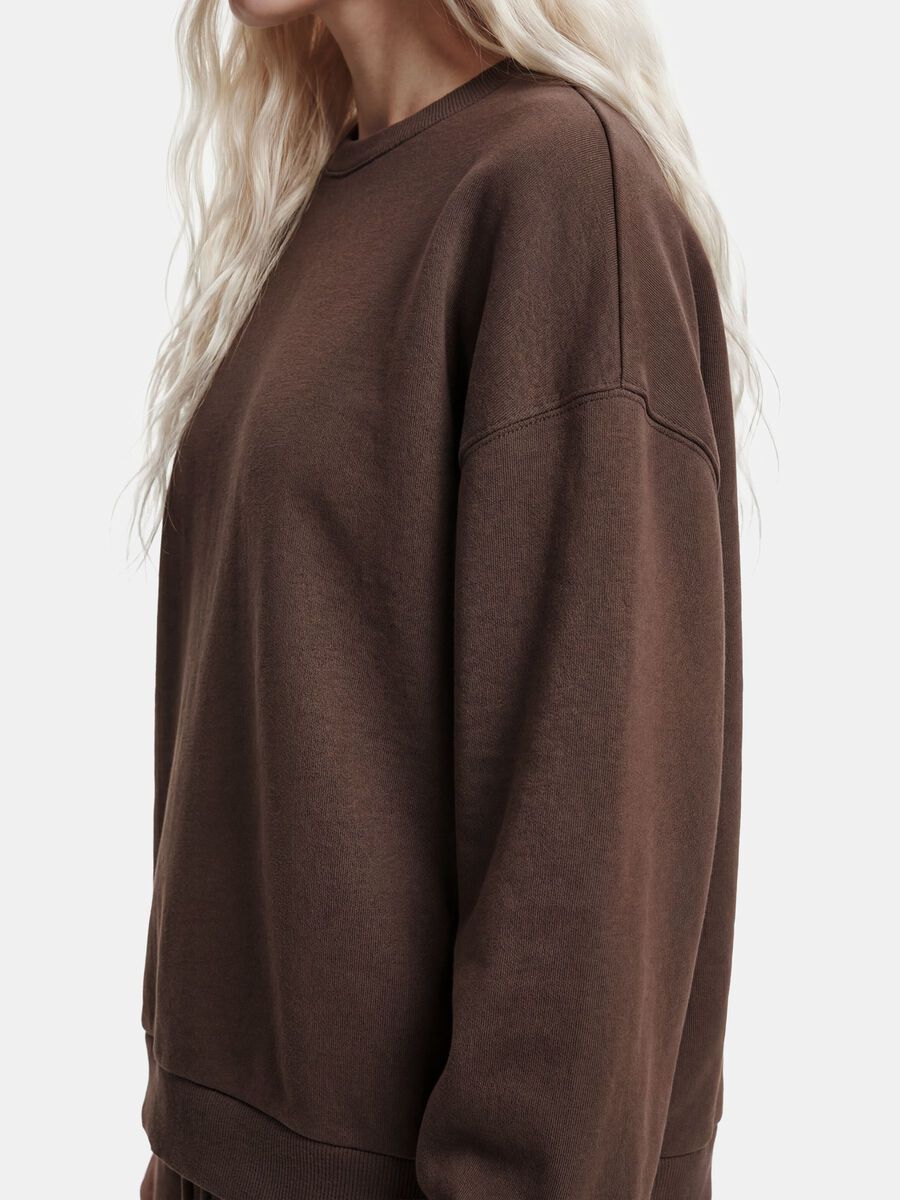 Carousel image 4 PCCHILLI LOOSE FIT SWEATSHIRT, Hot Fudge