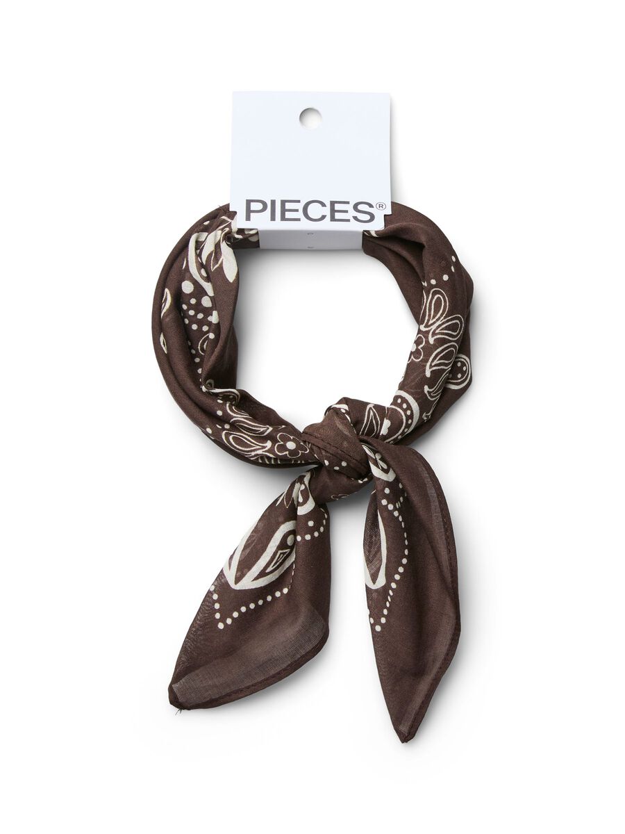 Carousel image 4 PCKAMILLA SQUARE SCARF, Hot Fudge