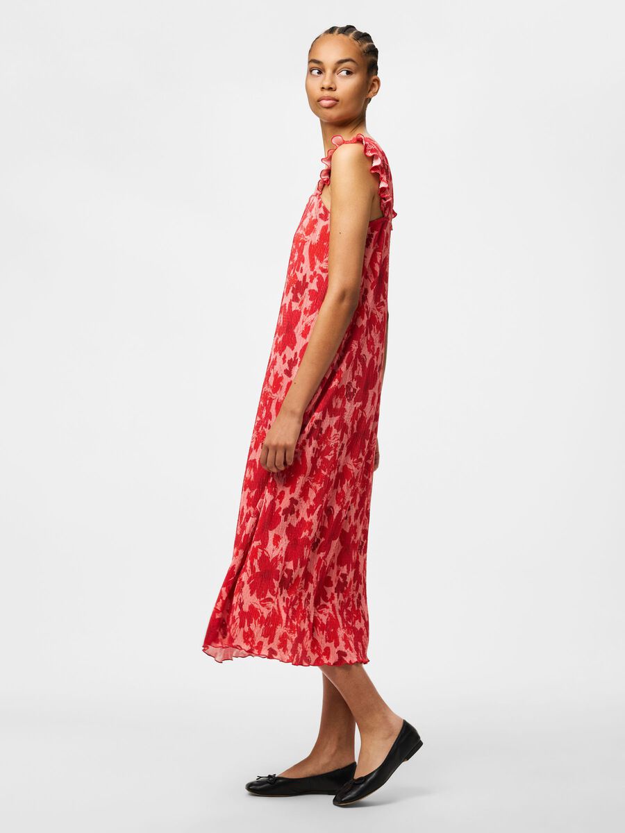 Carousel image 1 PCFLORA STRAP FLOUNCE MIDI DRESS, Adrenaline Rush