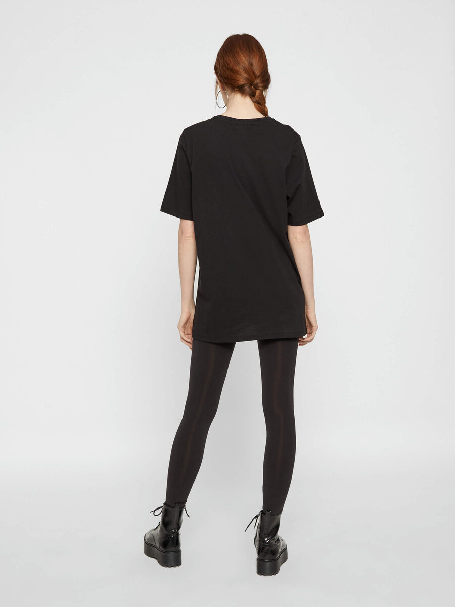 Product carousel image 2 PRINTED COTTON-MODAL T-SHIRT, Black