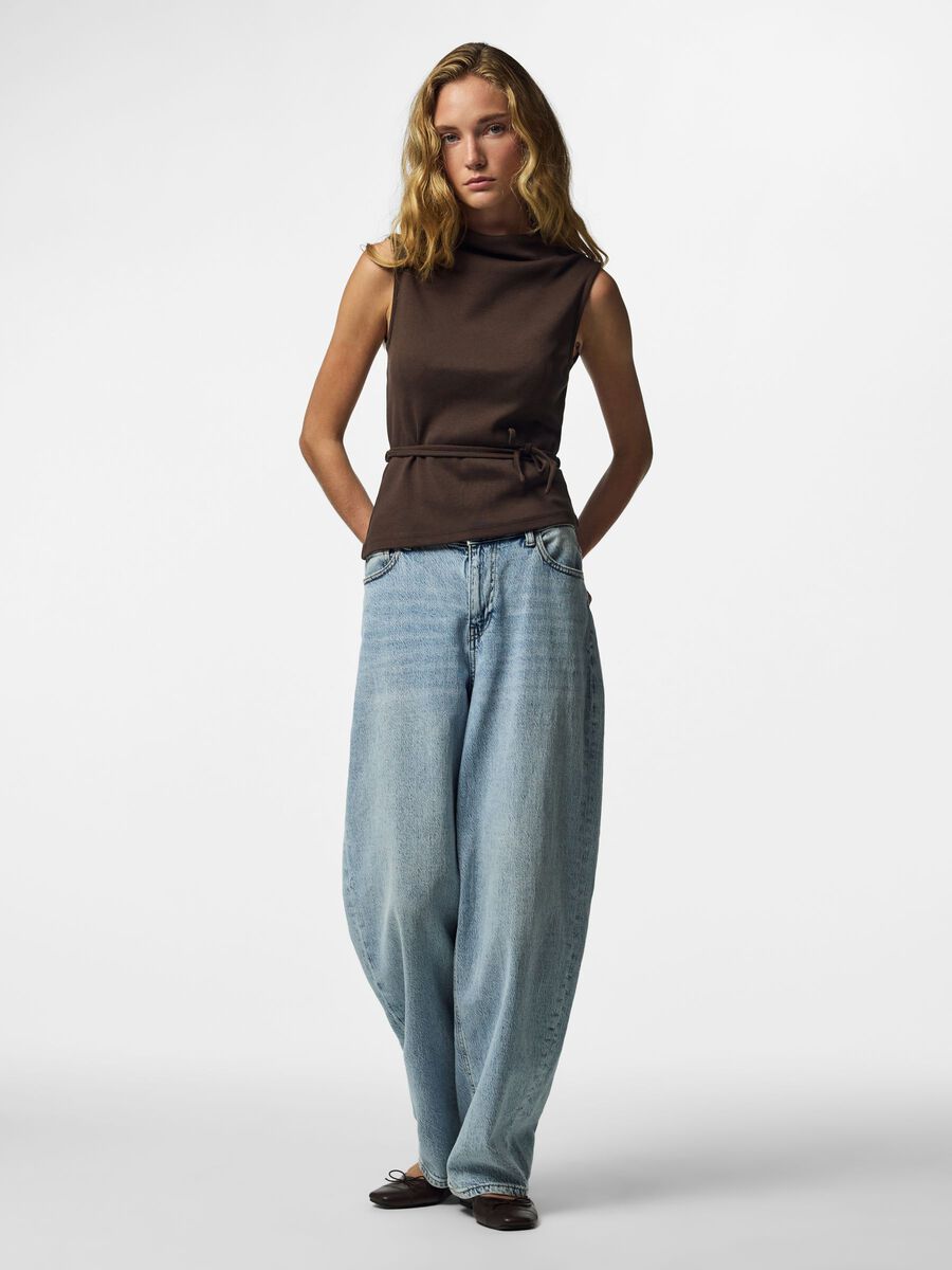 Product carousel image 1 PCOLIVE STEHKRAGEN TANKTOP, Hot Fudge