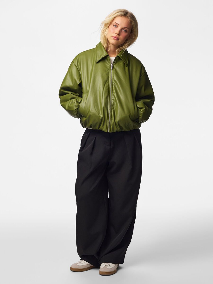 Product carousel image 1 PCLARA GEF&Uuml;TTERTE BESCHICHTETE BOMBERJACKE, Sphagnum