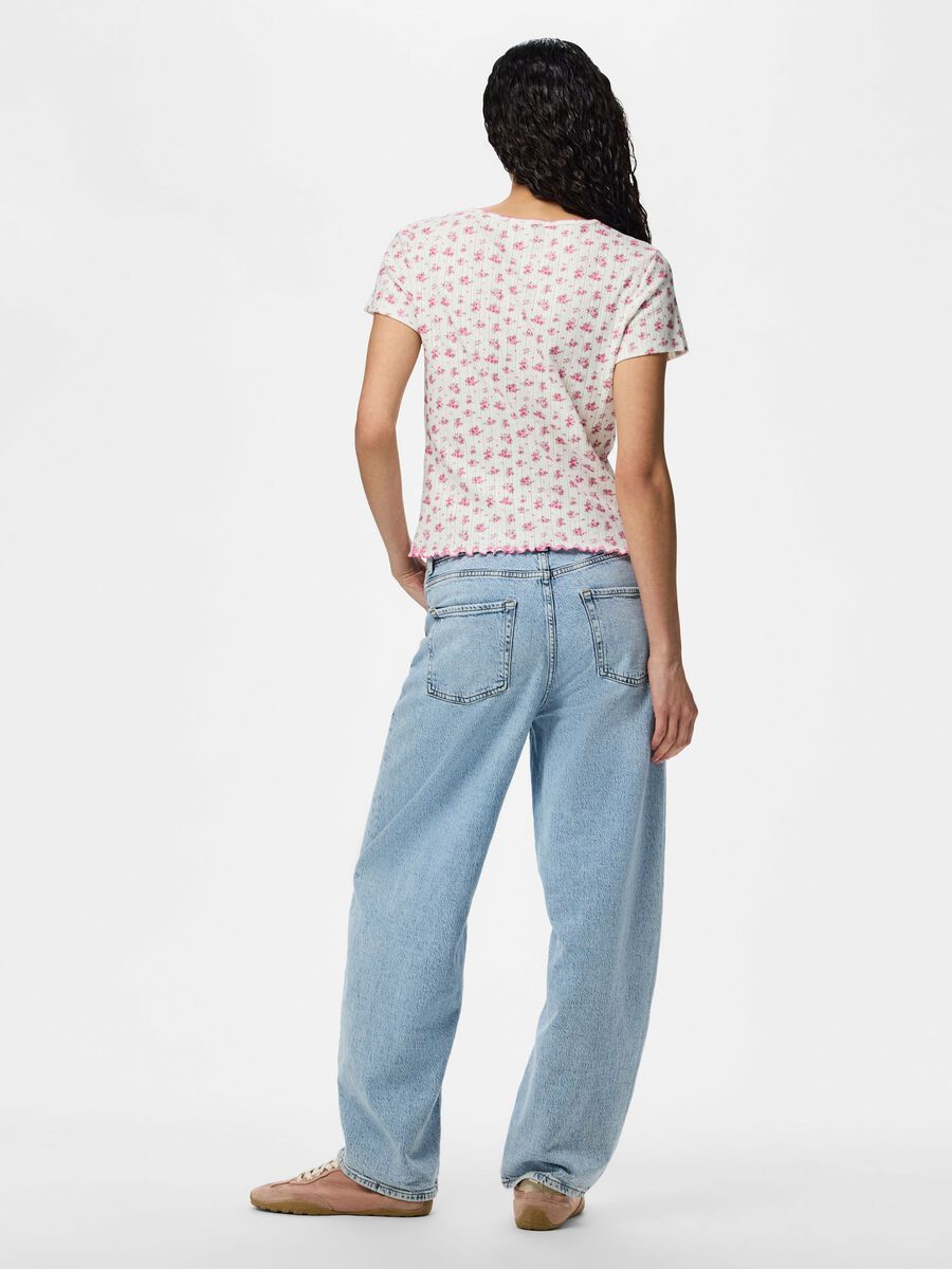 Product carousel image 2 PCMYA POINTELLE T-SHIRT, Birch