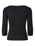 Product image thumbnail 7 PCBELLA - 3/4 - COL BATEAU TOP, Black