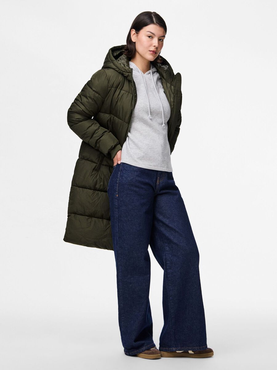 Carousel image 3 PCBEE LONG PADDED JACKET, Forest Night