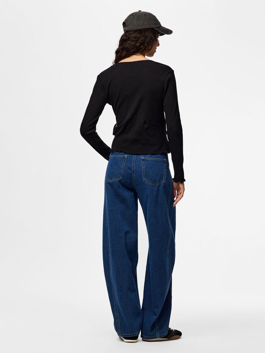 Product carousel image 2 PCKITTE - MANCHES LONGUES TOP, Black