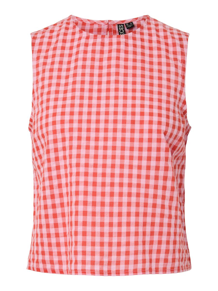 Carousel image 6 PCLILIANE CHECK SLEEVELESS TOP, Ballerina