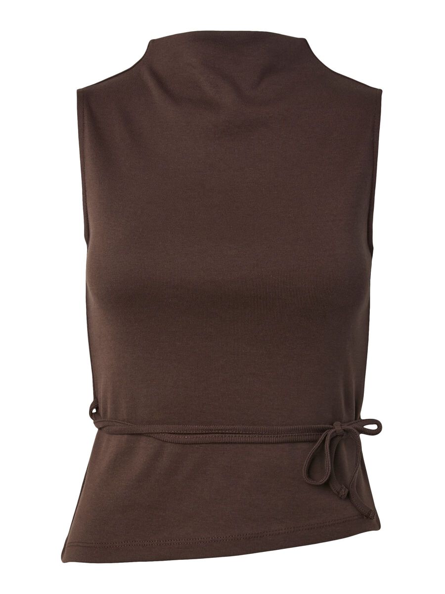 Carousel image 5 PCOLIVE HIGH NECK TANK TOP, Hot Fudge