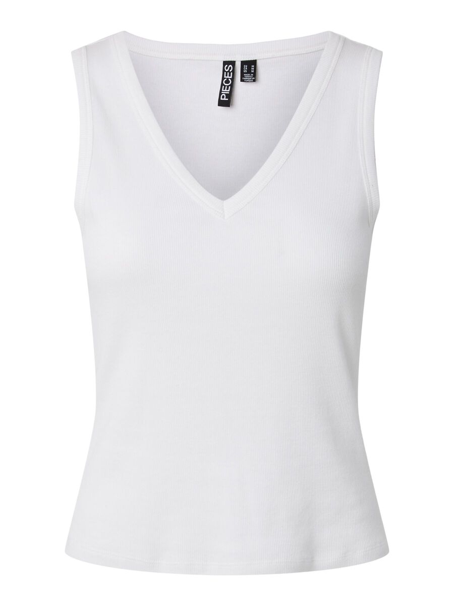 Carousel image 5 PCBELLA V-HALS TANKTOP, Bright White