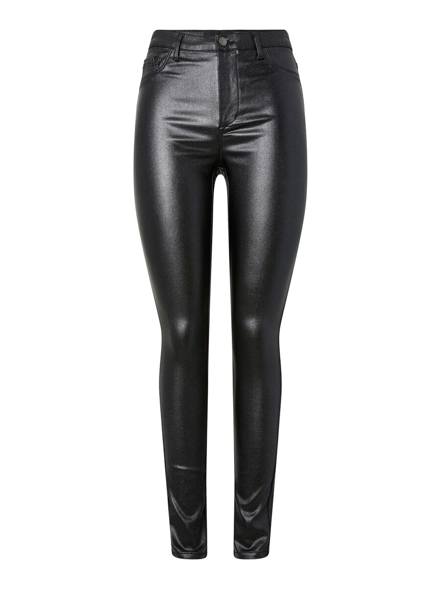 Product carousel image 2 PCHIGHSKIN GLITTER JEGGINGS, Black