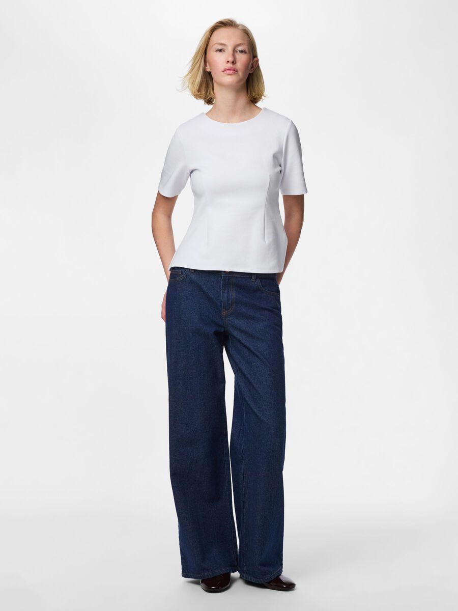 Carousel image 3 PCLILU FITTED T-SHIRT, Bright White