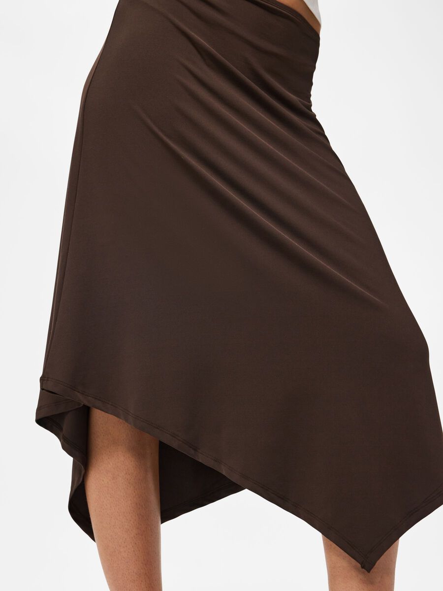 Carousel image 4 PCMELLY MW MIDI SKIRT, Hot Fudge